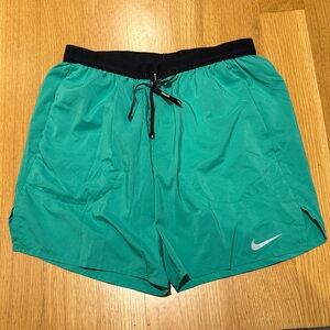 Nike running shorts green dri-fit